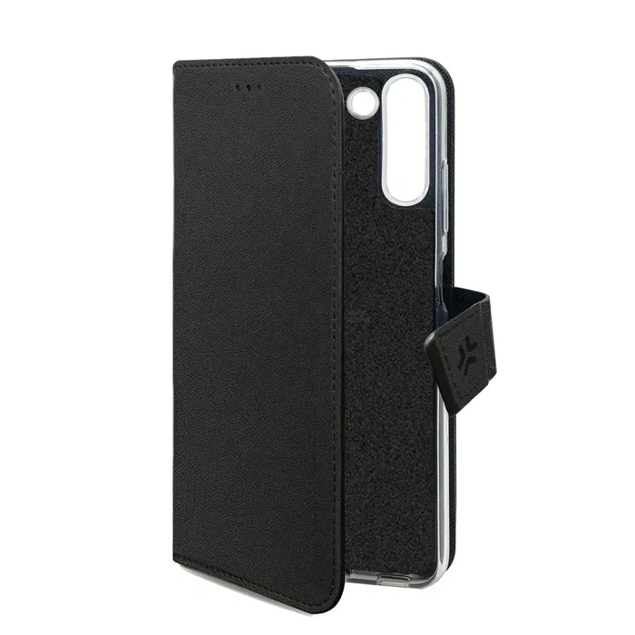 Celly WALLY1063 - Funda cartera con soporte, imitación piel, Negro, para Samsung Galaxy A35 5G, 6.6" (16.8 cm), con 3 bolsillos para tarjetas Celly WALLY1063 - Funda cartera con soporte, imitación piel, Negro, para Samsung Galaxy A35 5G, 6.6" (16.8 cm), con 3 bolsillos para tarjetas
