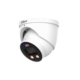 Dahua Cámara IP WizSense WizColor Turret Serie 3 4MP DH-IPC-HDW3449HP-AS-PV-0280B-PRO con Inteligencia Artificial, TIOC Pro, SMD 4.0, IP67, Lente 2.8mm