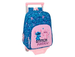 Safta Mochila con Ruedas Safta 185 Carro 705, Colección Stitch Lilo, Dimensiones 340x260x110 mm