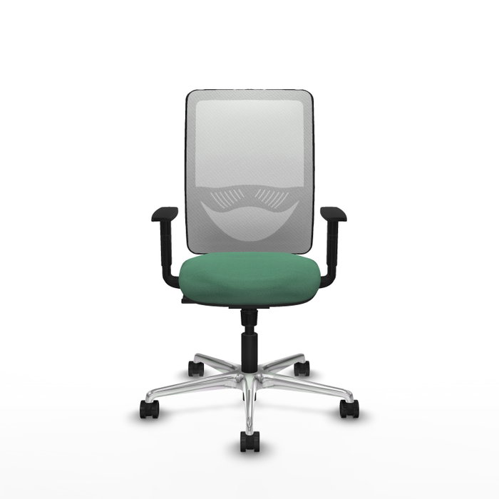 PIQUERAS Y CRESPO Silla de oficina Zulema con Mecanismo Sincro Verde esmeralda y Blanco PIQUERAS Y CRESPO Silla de oficina Zulema con Mecanismo Sincro Verde esmeralda y Blanco