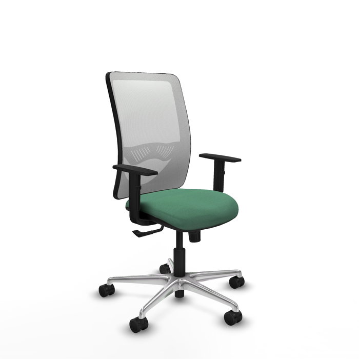 PIQUERAS Y CRESPO Silla de oficina Zulema con Mecanismo Sincro Verde esmeralda y Blanco PIQUERAS Y CRESPO Silla de oficina Zulema con Mecanismo Sincro Verde esmeralda y Blanco