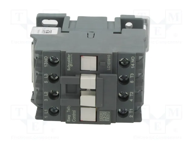 SCHNEIDER ELECTRIC Contactor Easy TeSys LC1E0910F6 9A 110VAC 3-polar SCHNEIDER ELECTRIC Contactor Easy TeSys LC1E0910F6 9A 110VAC 3-polar