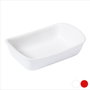 Fuente para Horno Pyrex Supreme Blanco Cerámica Vidrio templado Rojo