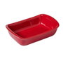 Fuente para Horno Pyrex Supreme Blanco Cerámica Vidrio templado Rojo