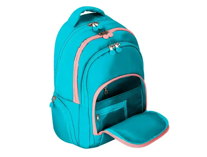 Antartik Mochila Fusion Flex Turquesa Multibolsillo 19L Impermeable Poliéster 450x180x300 mm