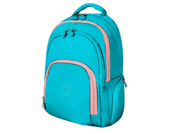 Antartik Mochila Fusion Flex Turquesa Multibolsillo 19L Impermeable Poliéster 450x180x300 mm