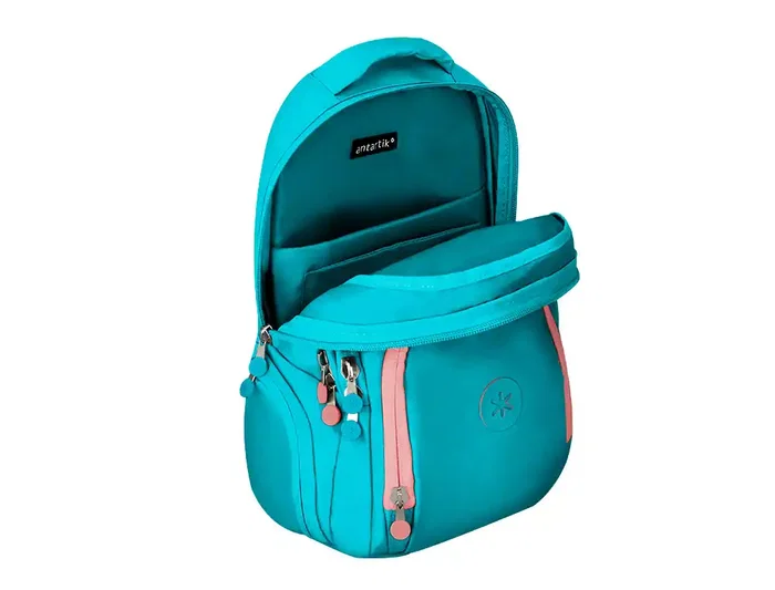 Antartik Mochila Fusion Flex Turquesa Multibolsillo 19L Impermeable Poliéster 450x180x300 mm