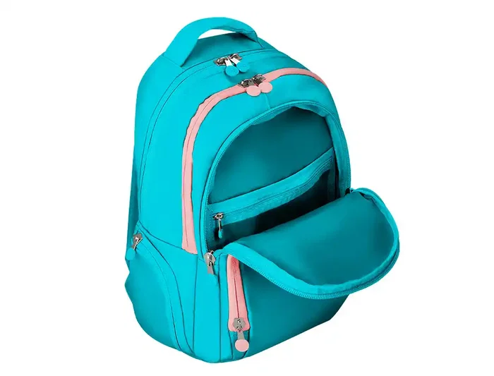 Antartik Mochila Fusion Flex Turquesa Multibolsillo 19L Impermeable Poliéster 450x180x300 mm