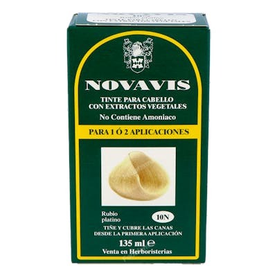 Novavis Tinte 10N Rubio Platino 135ml Libre de Amoniaco Novavis Tinte 10N Rubio Platino 135ml Libre de Amoniaco