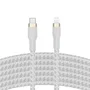 Belkin CAA011BT3MWH Cable USB-C a Lightning 3m Blanco Silicona para iPhone, iPad y AirPods - Compatible con iPhone 13, 12, 11, X, SE, iPad Pro, Air, Mini