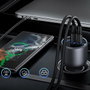 UGREEN Cargador Rápido para Coche 130W 3 Puertos, Gris