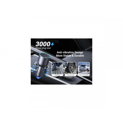 UGREEN Cargador Rápido para Coche 130W 3 Puertos, Gris UGREEN Cargador Rápido para Coche 130W 3 Puertos, Gris