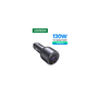 UGREEN Cargador Rápido para Coche 130W 3 Puertos, Gris