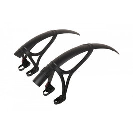 Zefal Juego de Guardabarros Shield R50 Negro Delantero y Trasero PVC