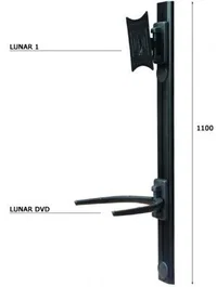 Omb Lunar-Genio Soporte de Pared Orientable Negro
