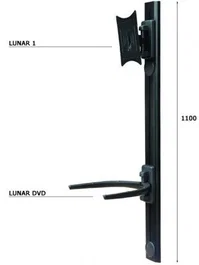 Soporte de pared ITB AMOM06106 Lunar-Genio Negro