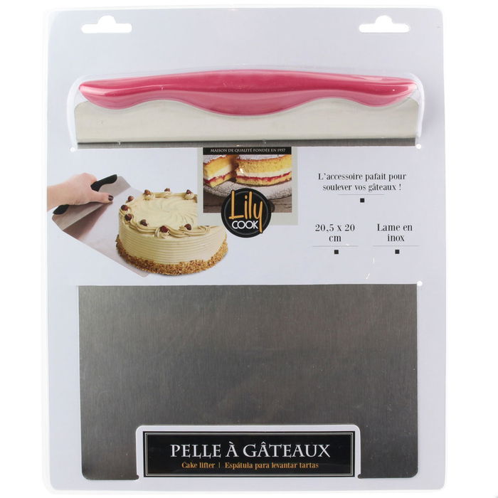 Lily Cook Pala Tarta/Pala Chef Acero Inoxidable para Servir y Cortar Pasteles 23.5x20.5 cm