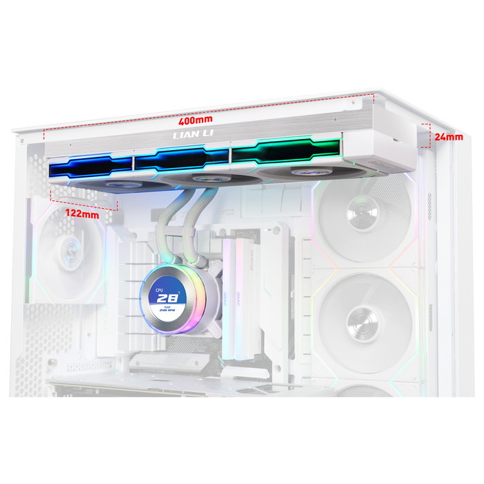 Lian Li Hydroshift II LCD-C 360TL Blanco