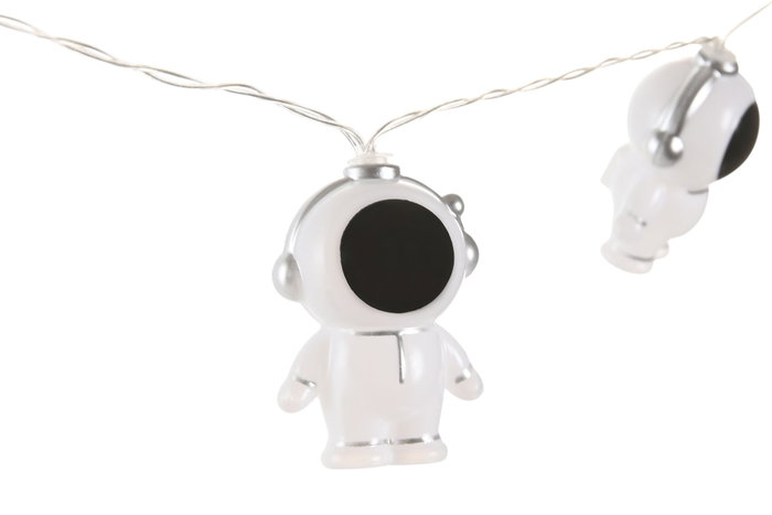 DKD Home Decor Guirnalda LED Astronauta Planetas Blanco Set 10 Piezas 4 x 180 x 5 cm DKD Home Decor Guirnalda LED Astronauta Planetas Blanco Set 10 Piezas 4 x 180 x 5 cm