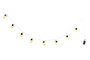 DKD Home Decor Guirnalda LED Astronauta Planetas Blanco Set 10 Piezas 4 x 180 x 5 cm