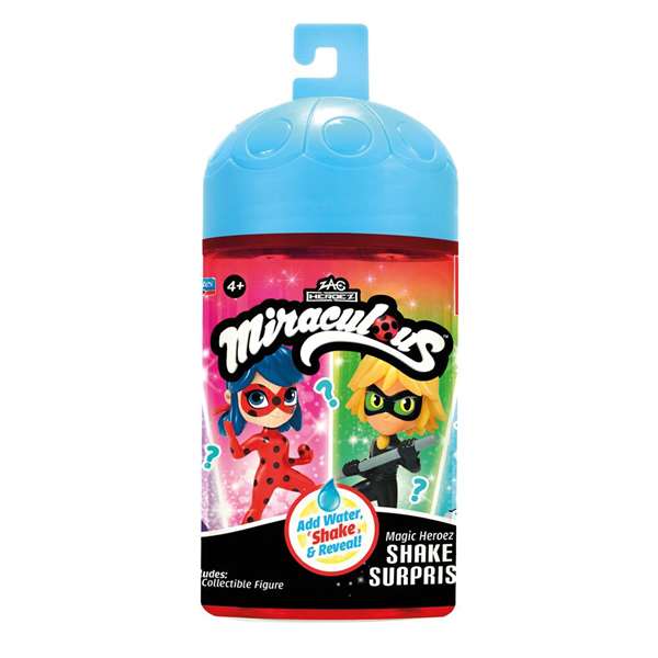 Toy Partner Figura Sorpresa Miraculous Ladybug Magic Heroez Pop ¡Añade agua, agita y descubre!