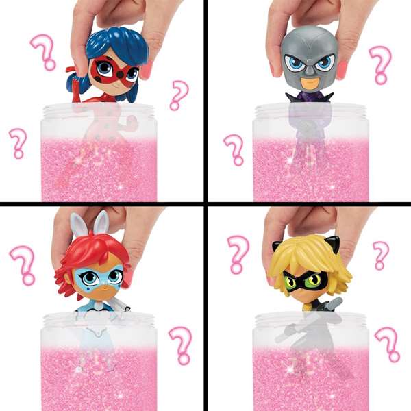 Toy Partner Figura Sorpresa Miraculous Ladybug Magic Heroez Pop ¡Añade agua, agita y descubre!