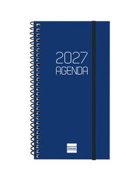 Finocam Agenda Anual 2027 Espiral Basic Opaque Azul