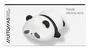 Muitomas Lámpara Panda de Silicona Suave Multicolor