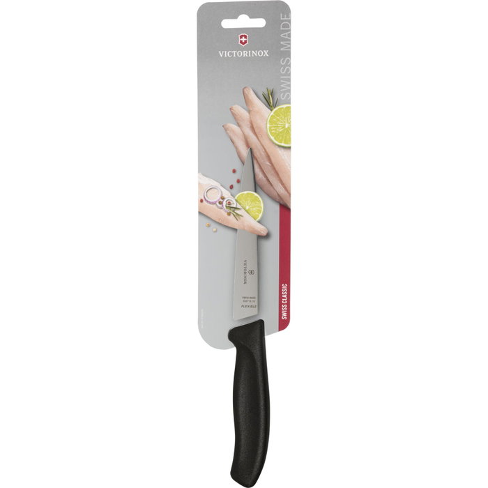 Victorinox Swiss Classic Cuchillo de Filetear 16 cm, Negro / Plata Victorinox Swiss Classic Cuchillo de Filetear 16 cm, Negro / Plata
