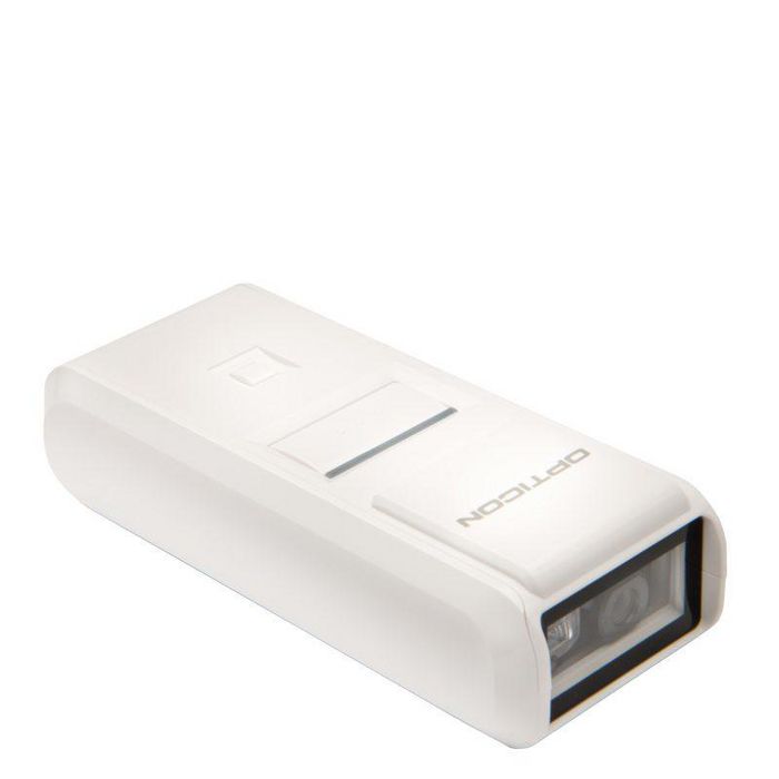 Opticon OPN-4000n Escáner 1D CCD Bluetooth iOS Android Windows Blanco 1MB Cable USB Correa