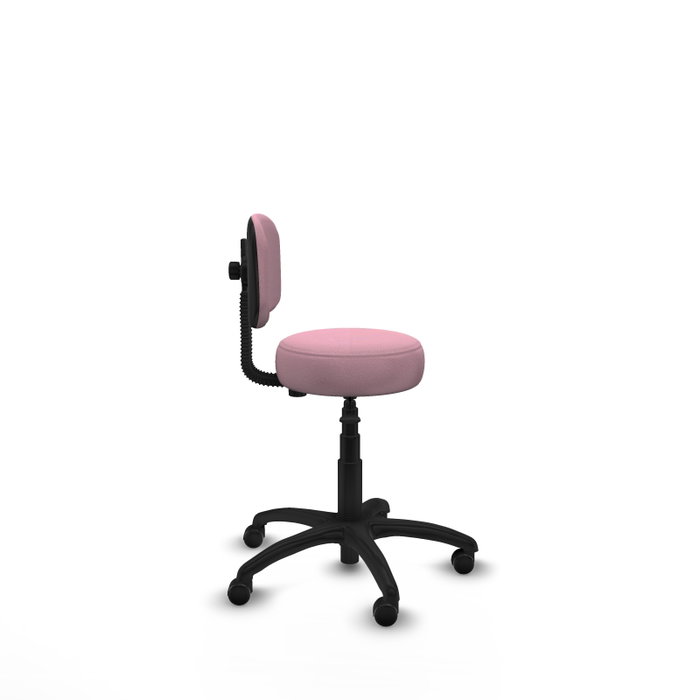 PIQUERAS Y CRESPO Silla Llanos giratoria rosa con base de poliamida PIQUERAS Y CRESPO Silla Llanos giratoria rosa con base de poliamida