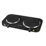 Esperanza EKH014K Placa Eléctrica 2 Zonas 2500W, Negro - Placa Eléctrica Portátil Compacta para Cocinar sin Gas, 48x23.5cm