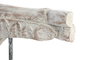 DKD Home Decor Figura de Buda de Madera Decapé Blanco 78x9x28 cm