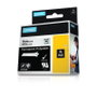 Dymo RhinoPRO Permanent Polyester 19mm x 5,5m Negro sobre transparente