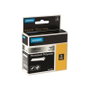 Dymo RhinoPRO Permanent Polyester 19mm x 5,5m Negro sobre transparente
