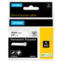 Dymo Rhino Permanent Polyester 19mm x 5.5m Negro/transparente