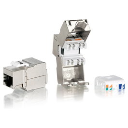 Equip Kit 8 uds Conector Hembra RJ45 FTP Cat6 Panel Keystone Tool Free 767211
