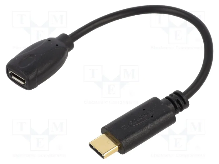 DeLOCK Cable Adaptador USB Type-C™ 2.0 a Micro-USB B 15 cm Negro DeLOCK Cable Adaptador USB Type-C™ 2.0 a Micro-USB B 15 cm Negro