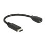 DeLOCK Cable Adaptador USB Type-C™ 2.0 a Micro-USB B 15 cm Negro