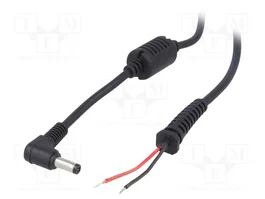 AKYGA Cable de alimentación CC DC 4,8/1,7 con conector angular, 1,2m