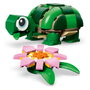 LEGO Creator Tortuga con Flor de Nenúfar 3 en 1, 124 piezas