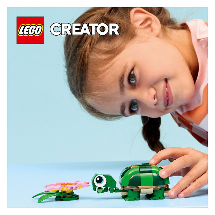 LEGO Creator Tortuga con Flor de Nenúfar 3 en 1, 124 piezas LEGO Creator Tortuga con Flor de Nenúfar 3 en 1, 124 piezas