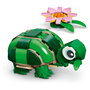 LEGO Creator Tortuga con Flor de Nenúfar 3 en 1, 124 piezas