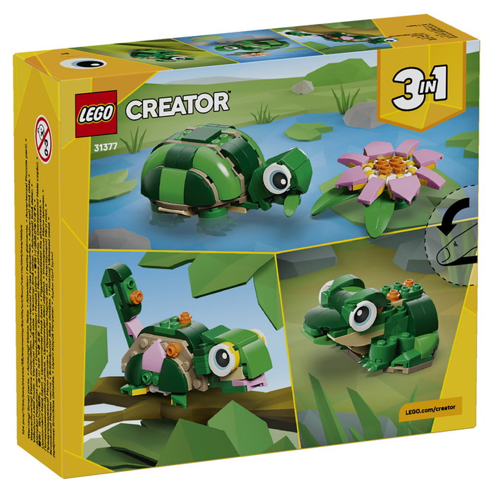 LEGO Creator Tortuga con Flor de Nenúfar 3 en 1, 124 piezas LEGO Creator Tortuga con Flor de Nenúfar 3 en 1, 124 piezas
