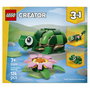 LEGO Creator Tortuga con Flor de Nenúfar 3 en 1, 124 piezas