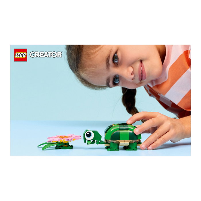 LEGO Creator Tortuga con Flor de Nenúfar 3 en 1, 124 piezas LEGO Creator Tortuga con Flor de Nenúfar 3 en 1, 124 piezas
