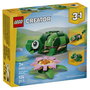 LEGO Creator Tortuga con Flor de Nenúfar 3 en 1, 124 piezas