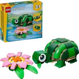 LEGO Creator 3 en 1 Tortuga con Flor de Nenúfar 31377