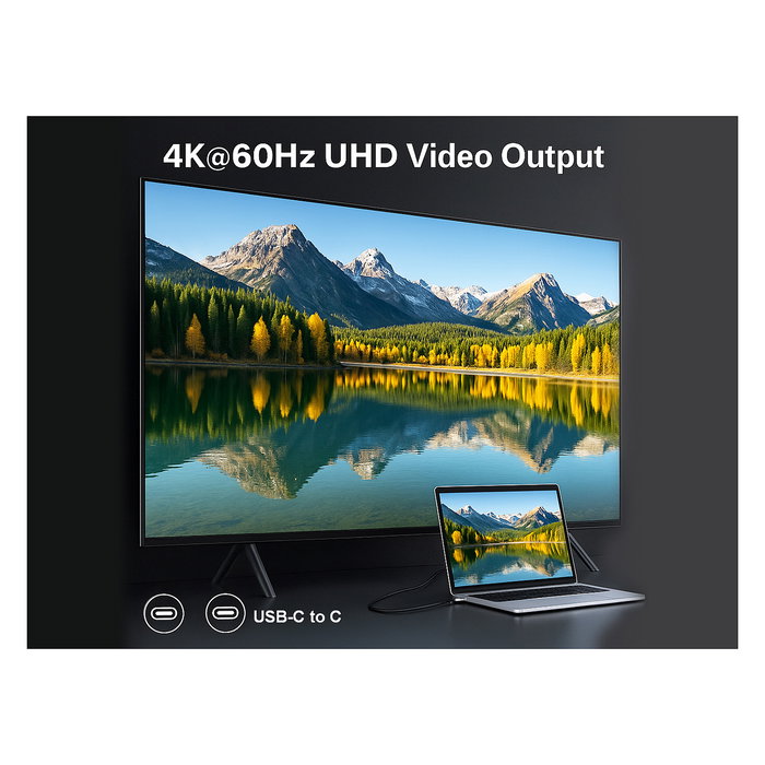 Equip Cable USB-C 3.2 Gen 2x2, USB-C a USB-C 1 m, 20 Gbps, Carga Rápida PD 240W, Video 4K 240Hz HDR, Negro