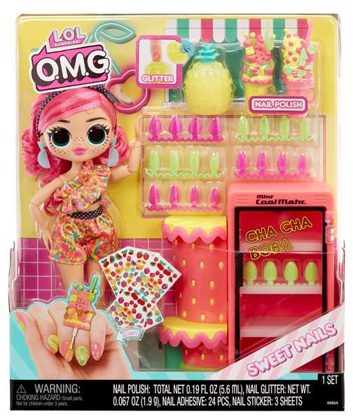 L.O.L. Surprise! OMG Sweet Nails con Tienda de Frutas Pinky Pops